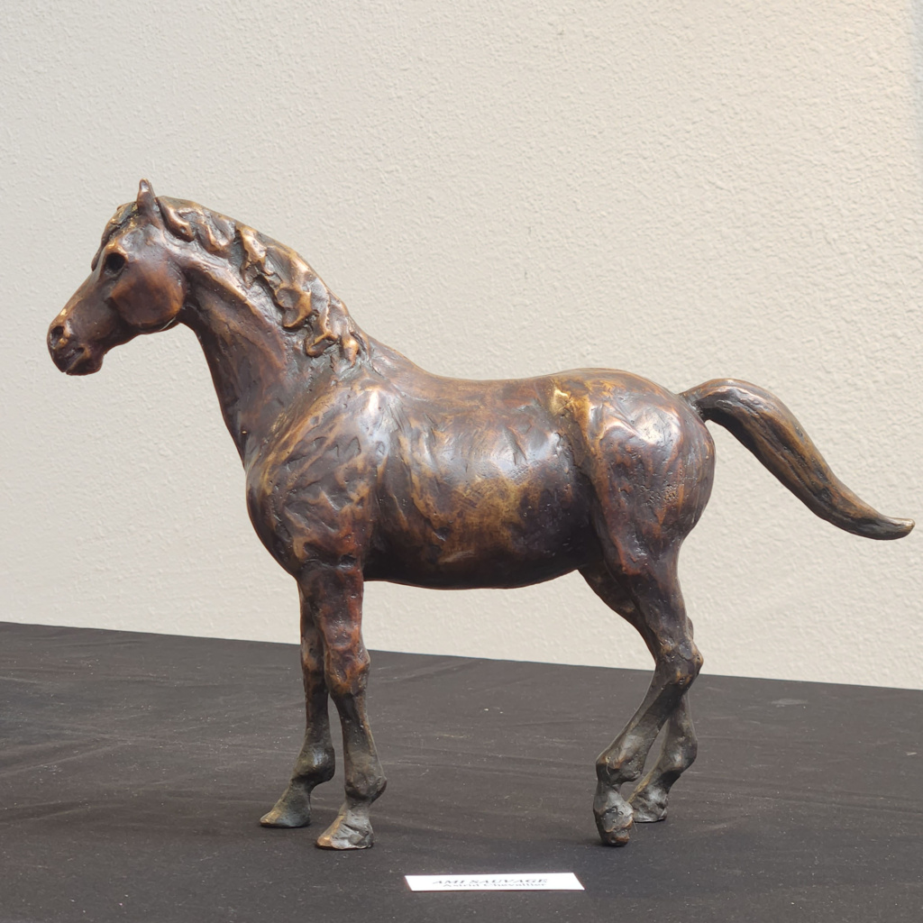 Astrid Chevallier - Crossroads - Horse Bronze Sculpture