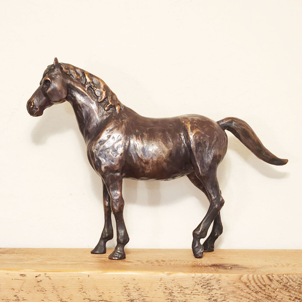 Astrid Chevallier - Crossroads - Horse Bronze Sculpture